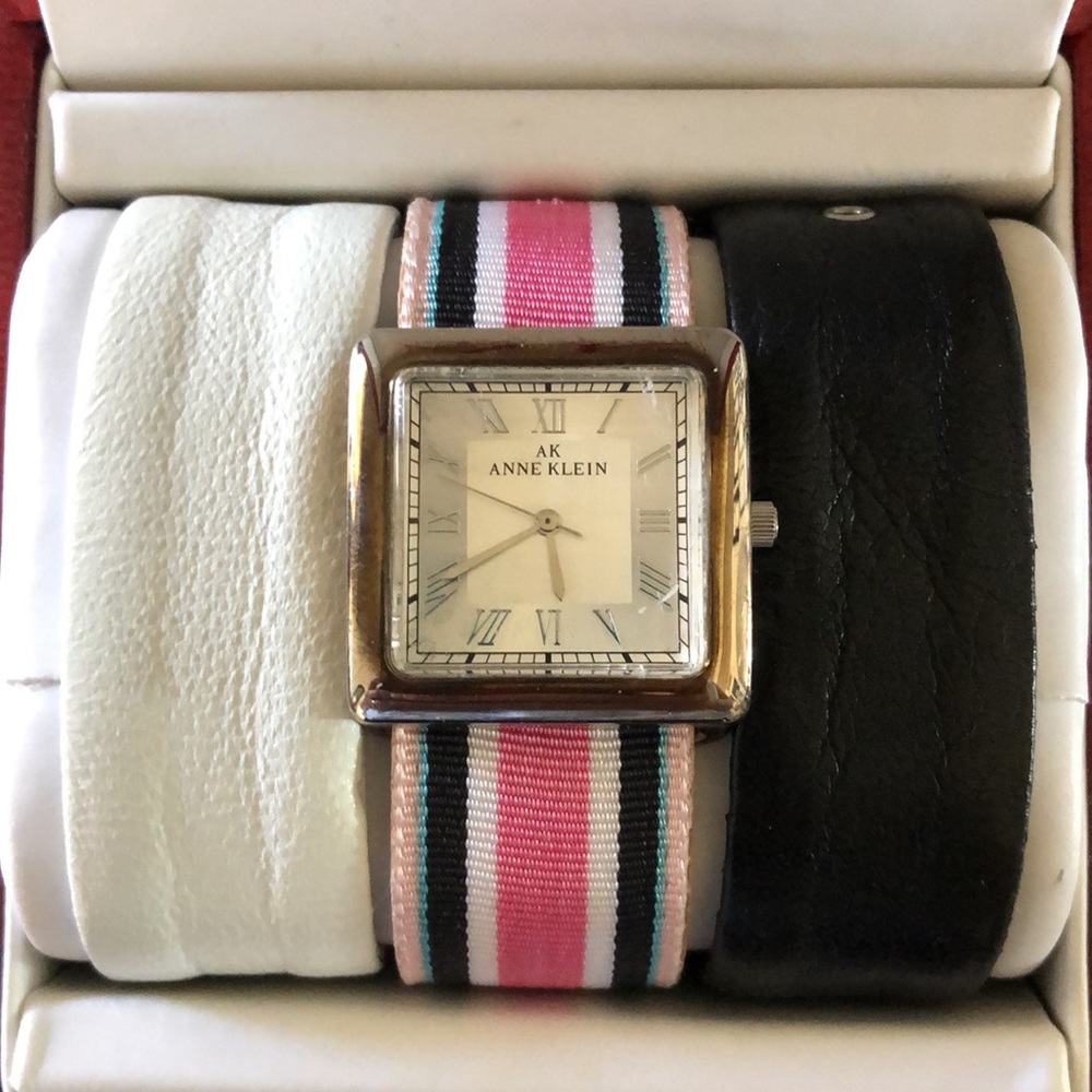 Ann Klein Interchangable Strap Watch - image 3